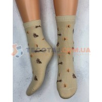 Шкарпетки Жіночі MASTER STEP 2533 Зима Бежевий Кролики	