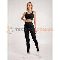 Легінси Жіночі GIULIA LEGGINGS RIB Чорний