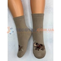 Шкарпетки Дитячі KID STEP 4533 Зима Бежевий Олень з бурулькою
