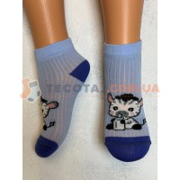 Шкарпетки Дитячі KID STEP 4029 Демі Блакитний Зебра з пляшечкой