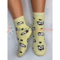 Шкарпетки Дитячі KID STEP 4534 Зима Жовтий Зайченя з морквою