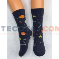 Шкарпетки Дитячі KID STEP 4534 Зима Антрацит Космос