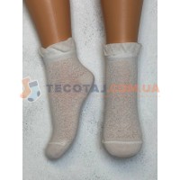 Шкарпетки Дитячі KID STEP 4323 Літо Молочний Рюша/сердечки