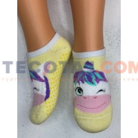 Шкарпетки Дитячі KID STEP 0502 Зима Жовтий Единоріжка