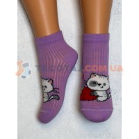 Шкарпетки Дитячі KID STEP 4029 Демі Бузковий Киця з полуничкою