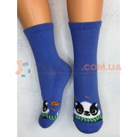 Шкарпетки Дитячі KID STEP 4432 Зима Блакитний Барсук з листочками