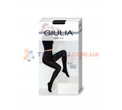 Колготки Жіночі GIULIA BLUES 3D Демі 100  nero (Чорний) 