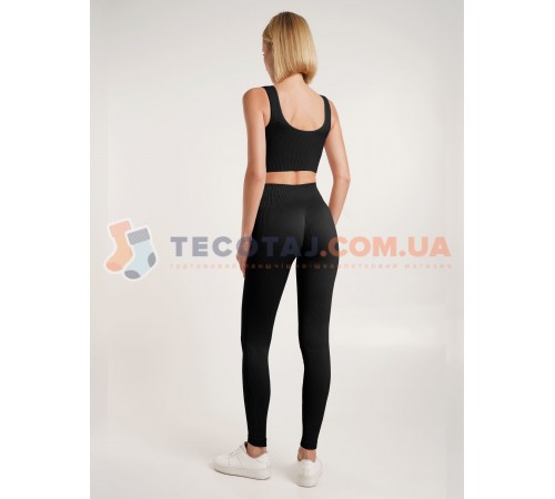 Легінси Жіночі GIULIA LEGGINGS RIB Чорний