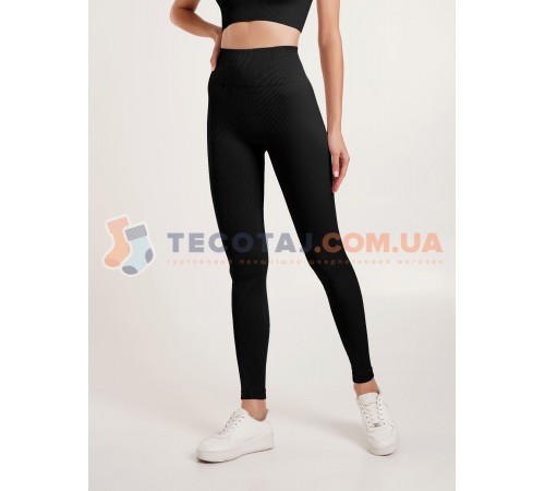 Легінси Жіночі GIULIA LEGGINGS RIB Чорний