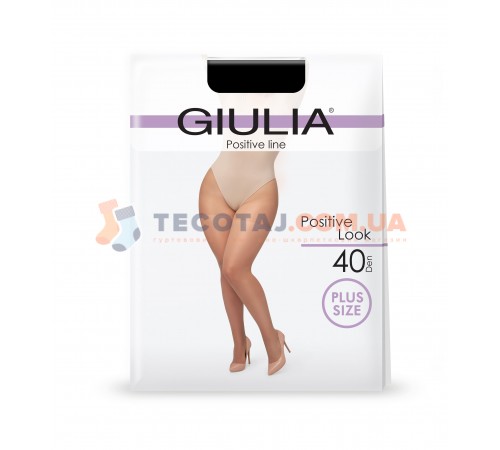 Колготки Жіночі GIULIA POSITIVE LOOK Демі 40  nero (Чорний) 