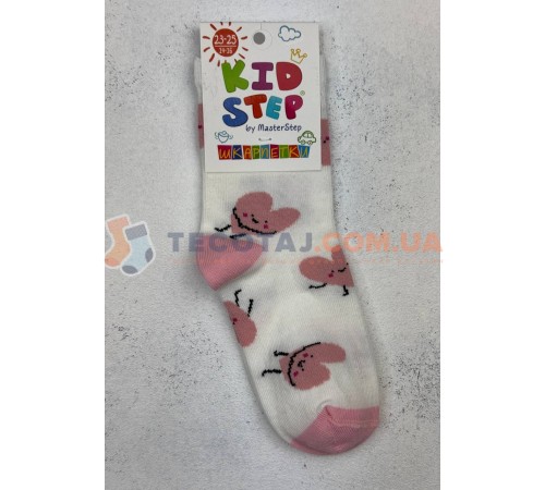 Шкарпетки Дитячі KID STEP 0031 Демі Молочний Милi серця