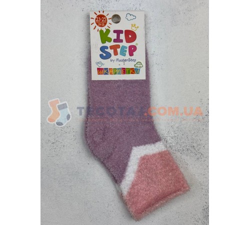 Шкарпетки Дитячі KID STEP 0037 Зима Бузковий Смужка пушистик