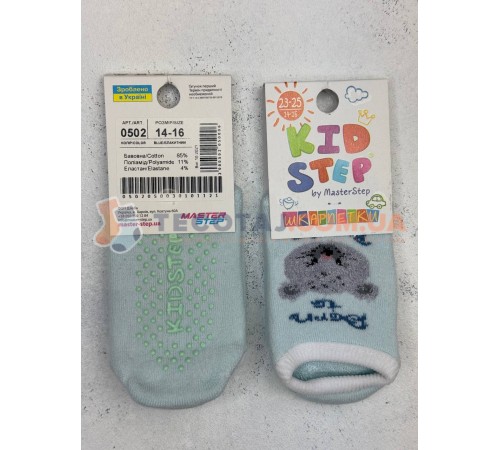 Шкарпетки Дитячі KID STEP 0502 Зима Блакитний Сніжний барсик