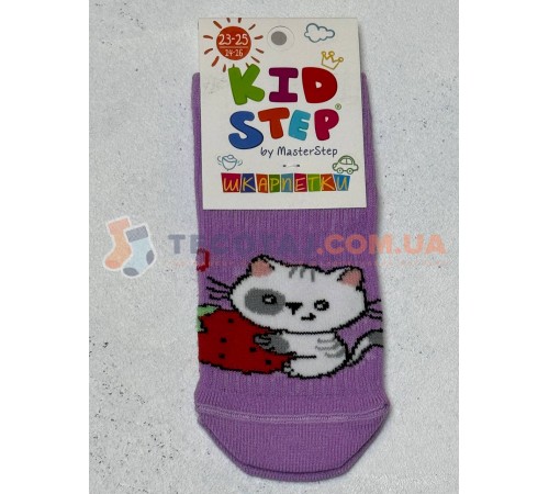 Шкарпетки Дитячі KID STEP 4029 Демі Бузковий Киця з полуничкою