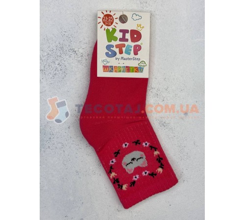 Шкарпетки Дитячі KID STEP 4433 Демі Кораловий Котик з квіточками