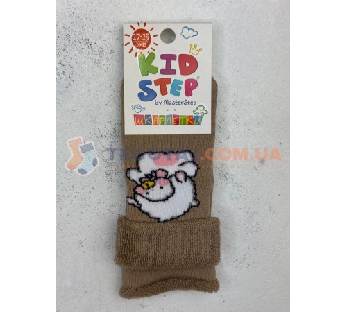 Шкарпетки Дитячі KID STEP 4536 Зима Бежевий Ягня з пустушкою